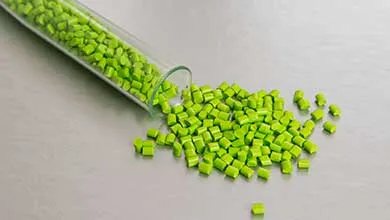 Plastic raw materials in granules for industry